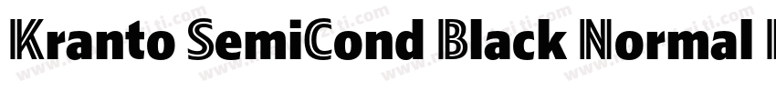 Kranto SemiCond Black Normal Inline字体转换